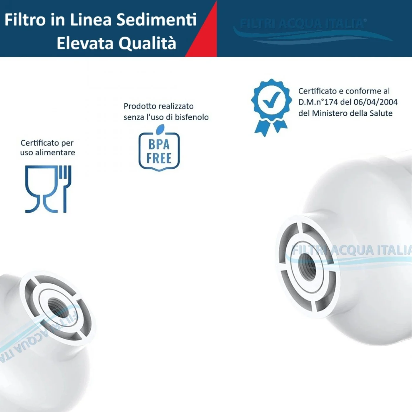 FILTRO IN LINEA SEDIMENTI 2 X 10" 