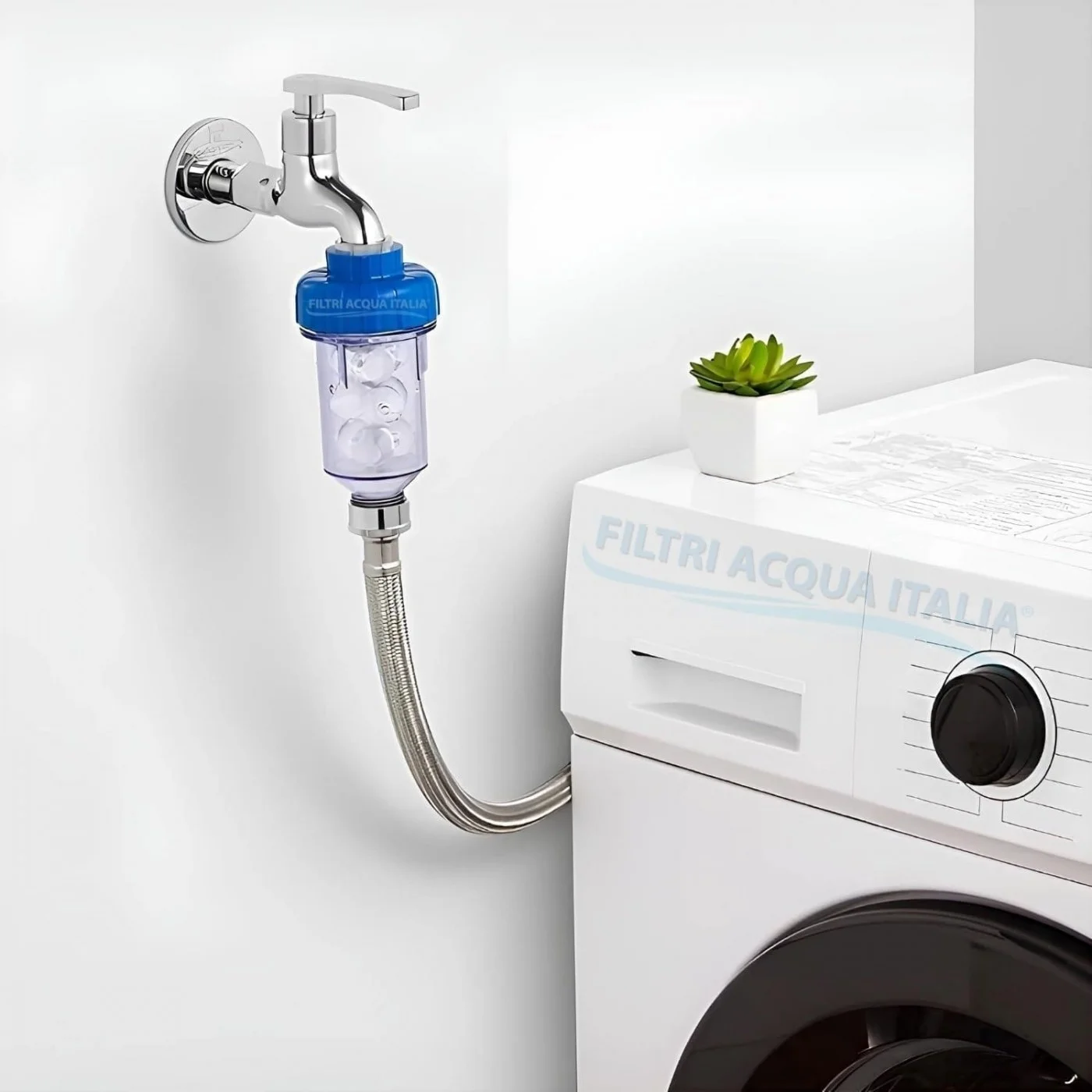 Filtro Anticalcare Lavatrice Lavastoviglie con Ricarica di Polifosfati 1,00 Kg.