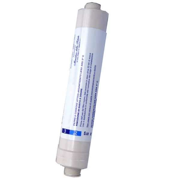 CARTUCCIA LEXA 2 X 10" CARBONE ARGENTIZZATO MICRON 5 CARTUCCIA LEXA 2 X 10" CARBONE ARGENTIZZATO MICRON 5