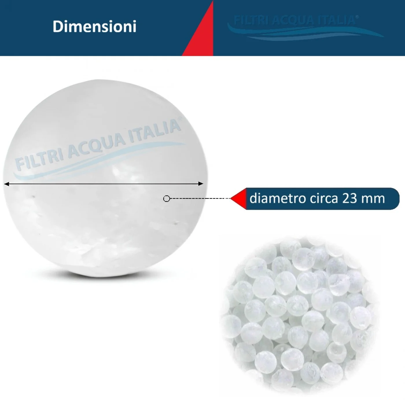 Ricarica Polifosfato a Sfere da 500 grammi per Filtro Anticalcare 