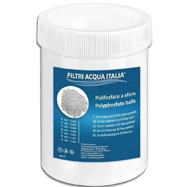 Ricarica Polifosfato a Sfere da 500 grammi per Filtro Anticalcare 