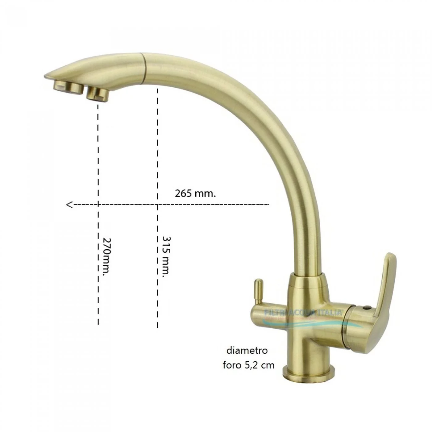 RUBINETTO A 3 VIE OTTONE PER DEPURATORE ACQUA RUBINETTO A 3 VIE OTTONE PER DEPURATORE ACQUA