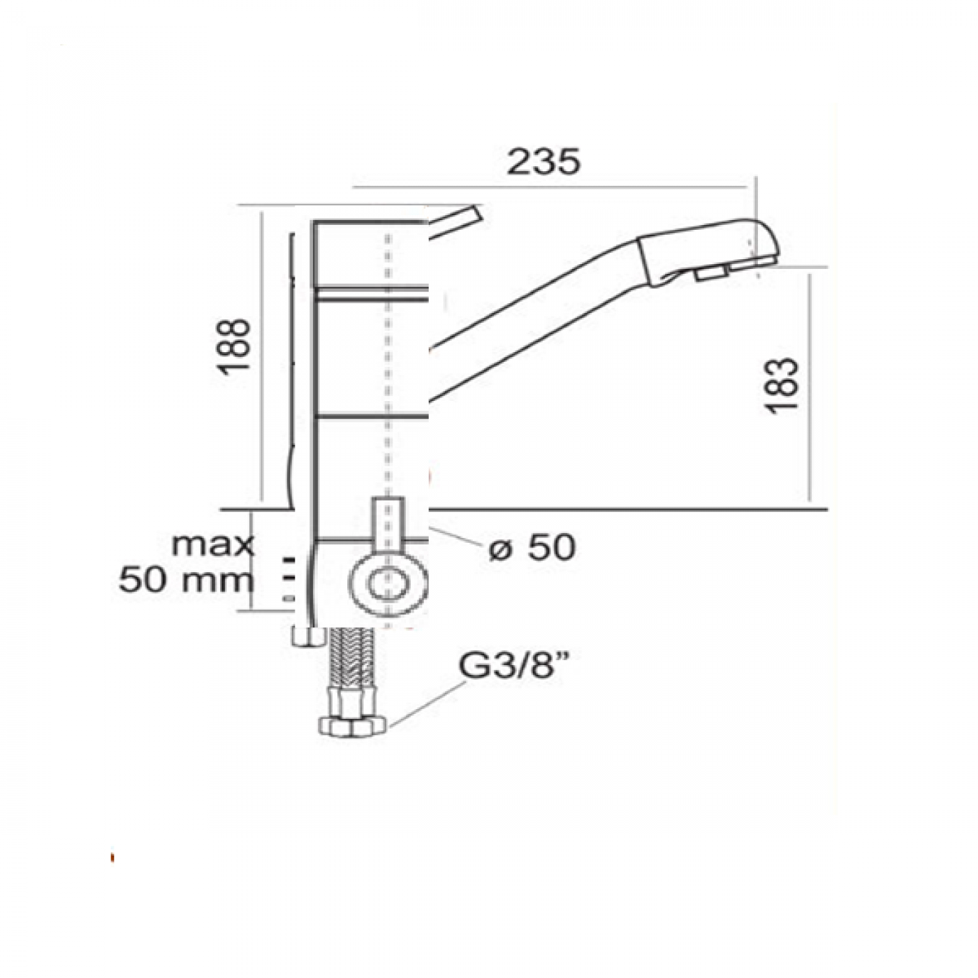 RUBINETTO 4 VIE PER DEPURATORE ACQUA